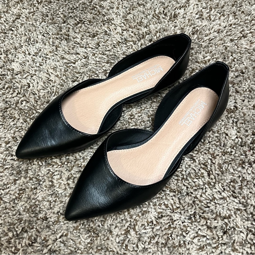 Michael by Michael Shannon Black Flats